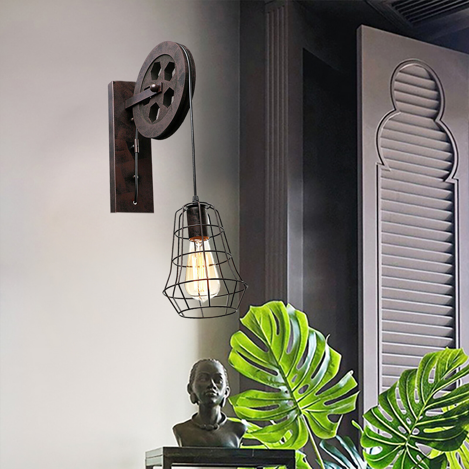 110-220v Retro Wall Sconce,indoor Exquisite Wall Lamp, Rustic Vintage Wall Light
