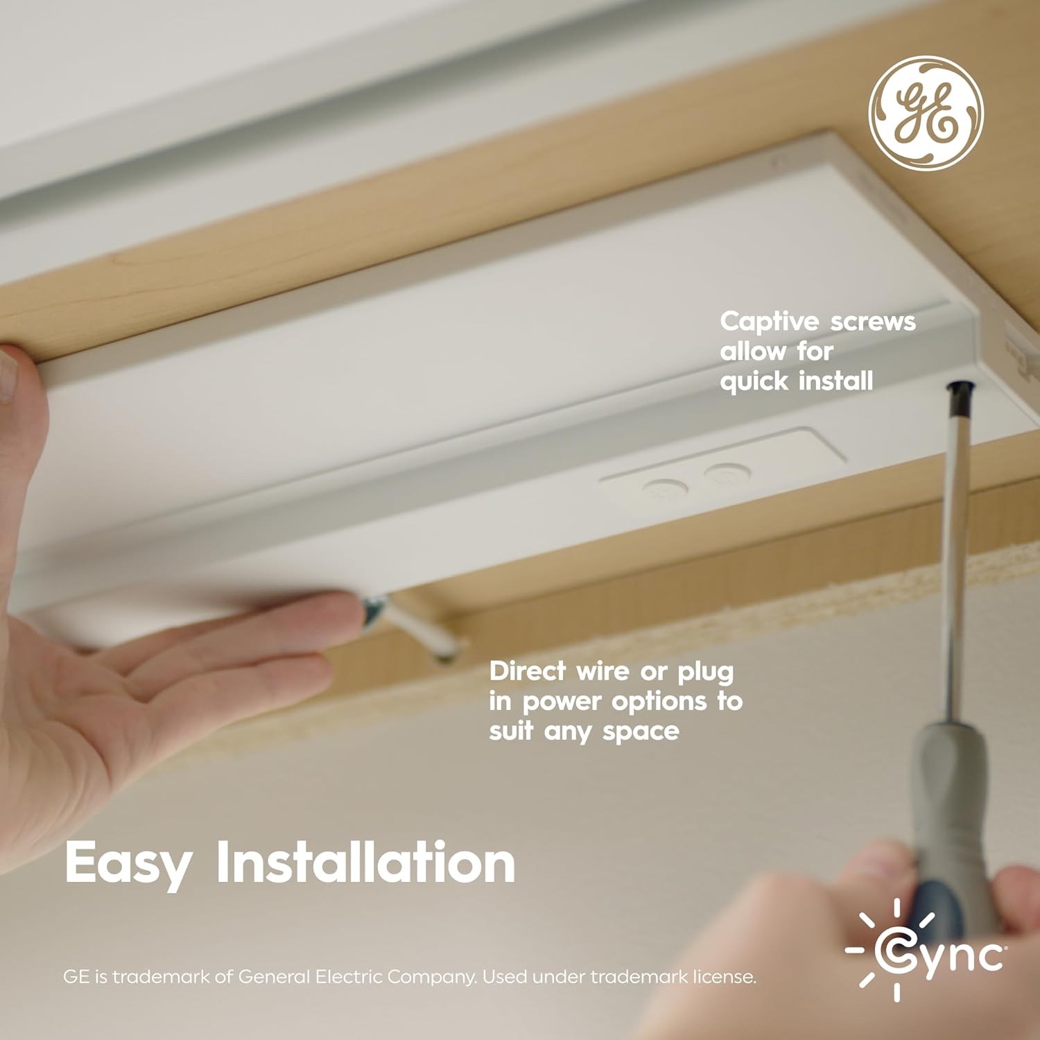 GE Cync Reveal HD+ 12in Smart Undercabinet Color Changing Light Bar