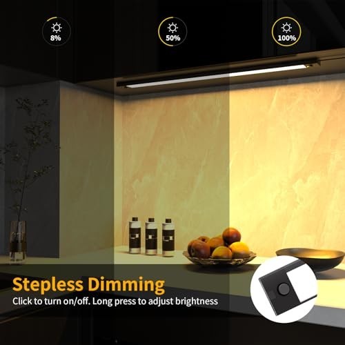 Under Cabinet Light 24 Inch LED Dimmable 5 Color Select 1200 Lumens Corded