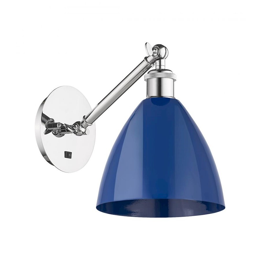 Innovations Ball P-Dome 7.5″ 1-L 318 L-LED Sconce, C/B – 317-1W-PC-MBD-75-BL-LED