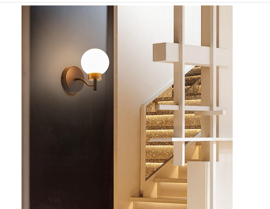 Wall Sconce Light Fixtures for Bathroom, Bedroom Living Room Hallway Set of 2