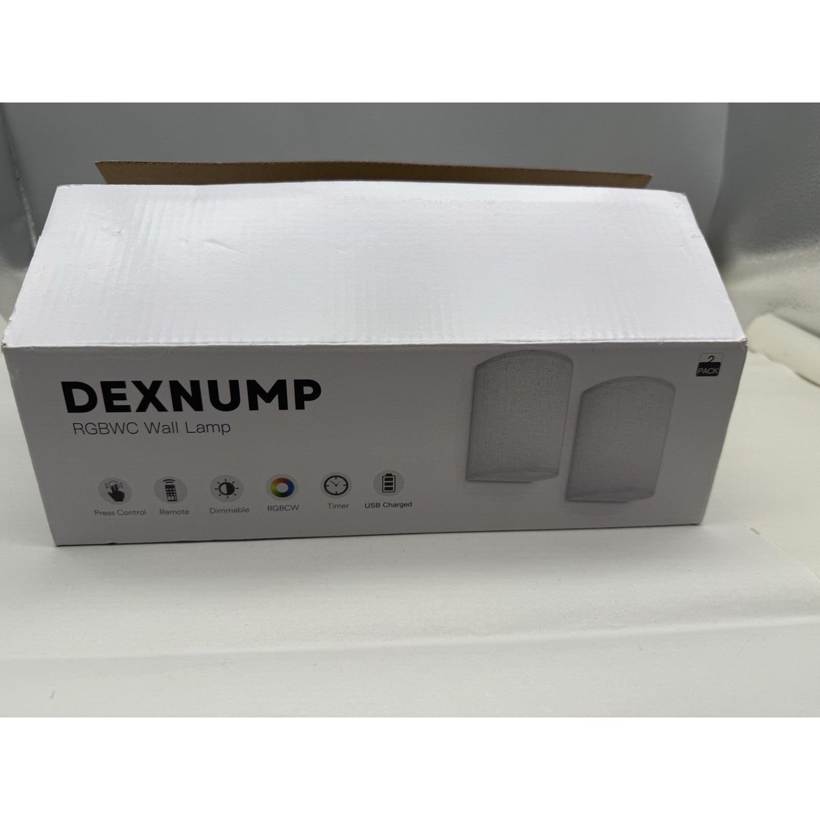 Rechargeable Wall Sconce Set of 2, 1000mAh Wireless Wall Picture Light Lamp READ