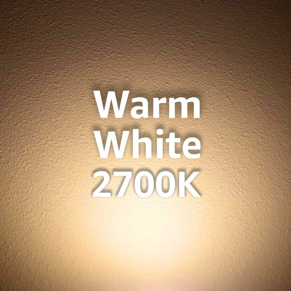 Dimmable LED Half Moon Sconce, 9W Warm White, Brushed Nickel, 10 Year Warranty