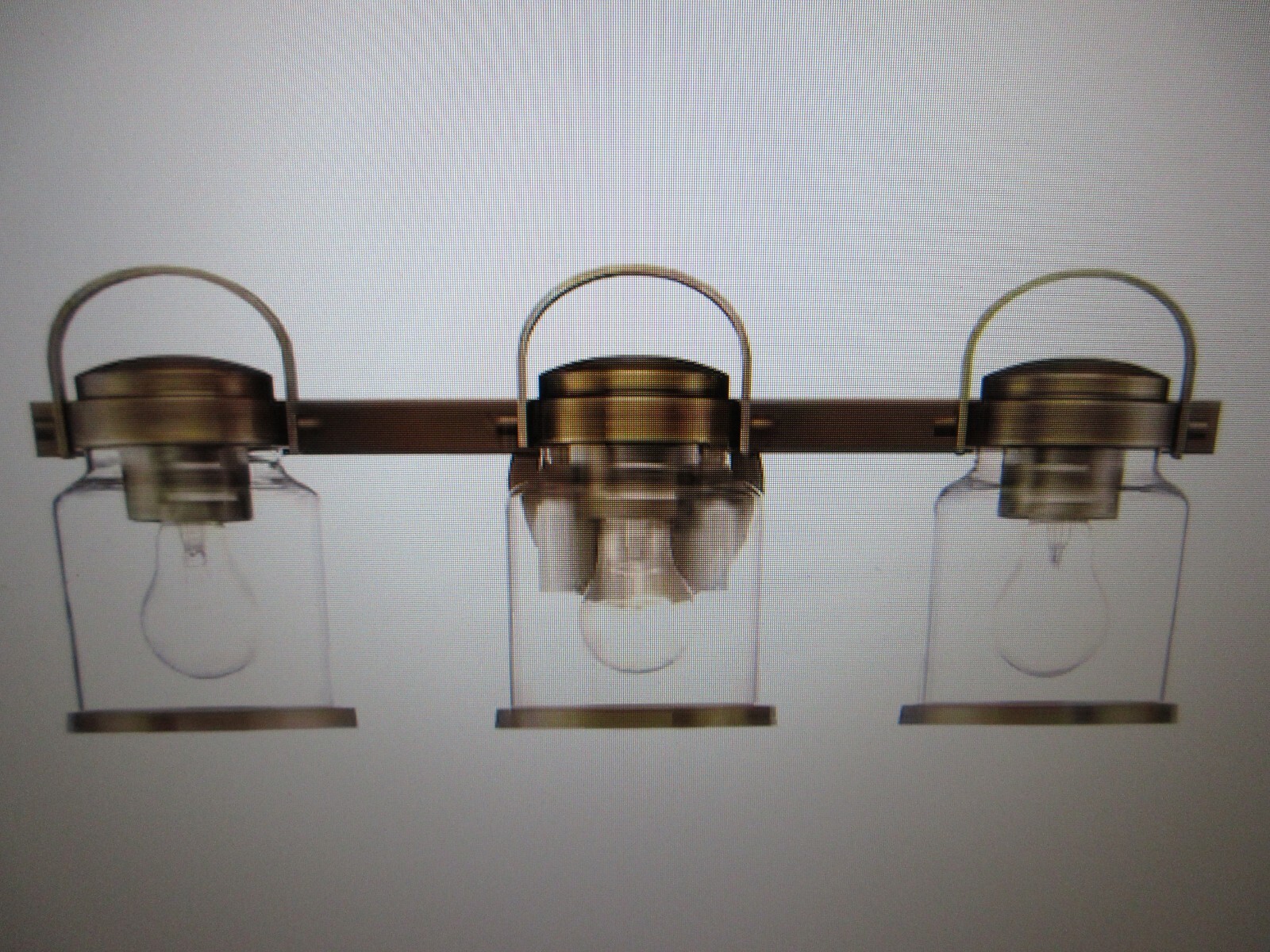 Designers Fountain Easton 21 in 3-Light Old Satin Bronze Vanity with Clear Shade