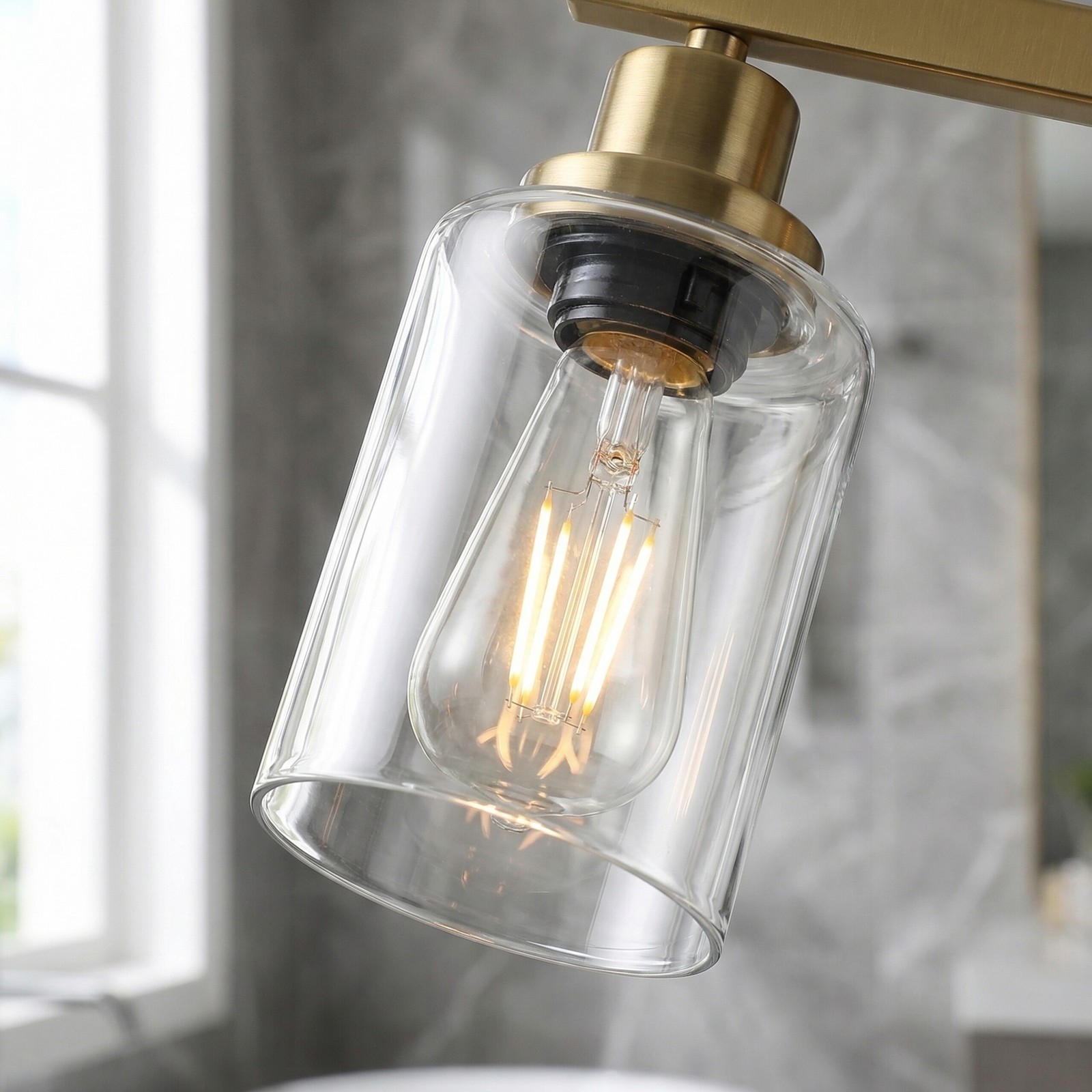 51» Vanity Light Gold Modern 8 Lights for Bathroom Mirror Wall Sconce Fixture