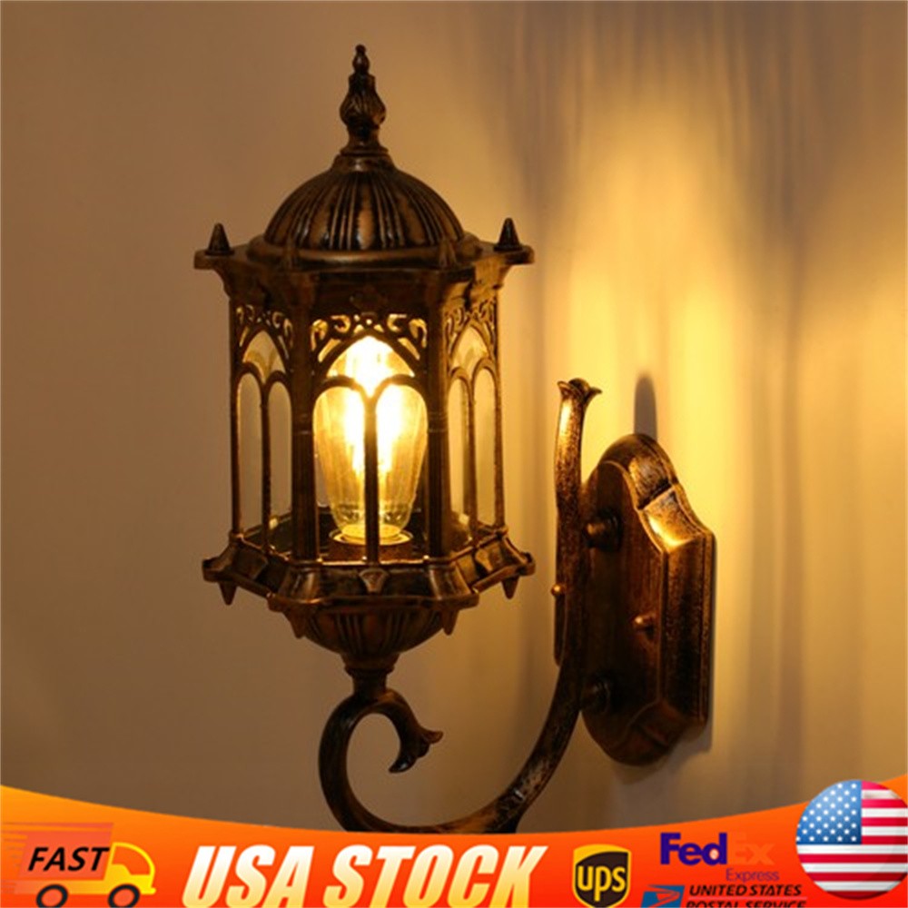 110-240V Wall-mounted Light Fixture, Vintage Wall Lamp, Antique Bronze Wall Lamp