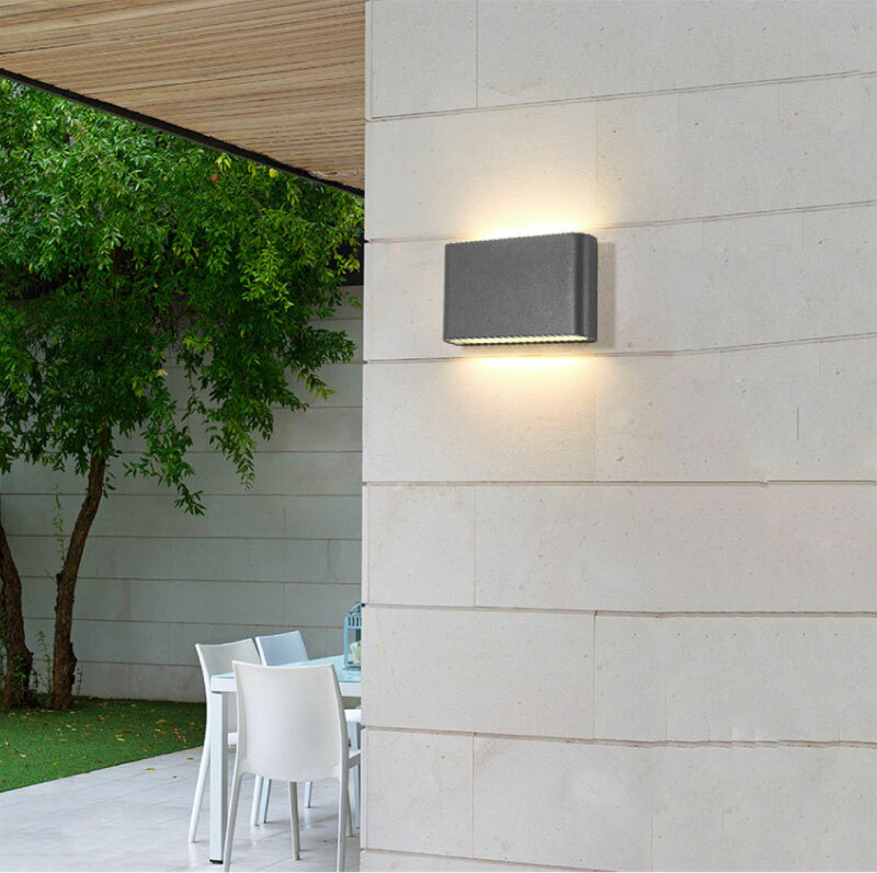 1/10pcs COB 6W 12W LED Wall Light Up & Down Sconce Lamp Light Fixture IP65 LTW