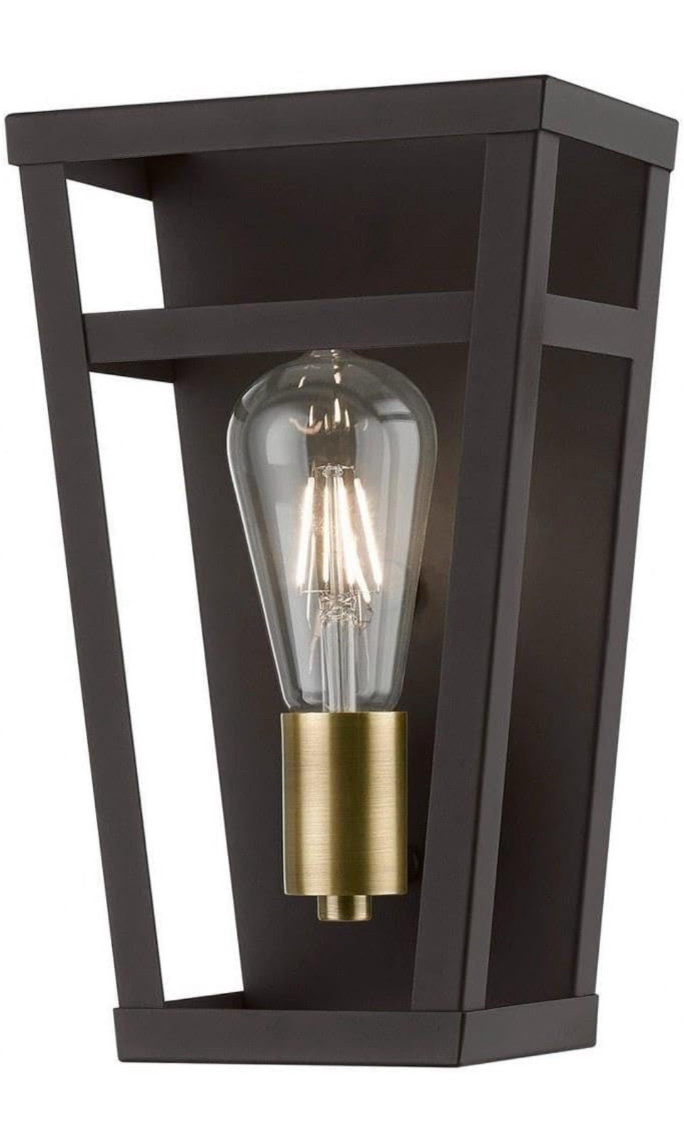 Schofield ADA Sconce Bronze with Antique Brass Accents 49567-07