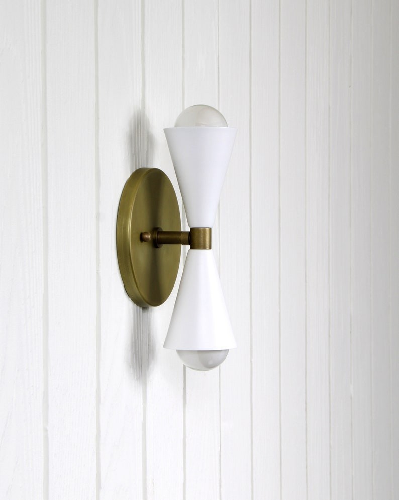 Modern Handcrafted Brass Wall Sconce | Custom Finish Options | E12/E14 Socket