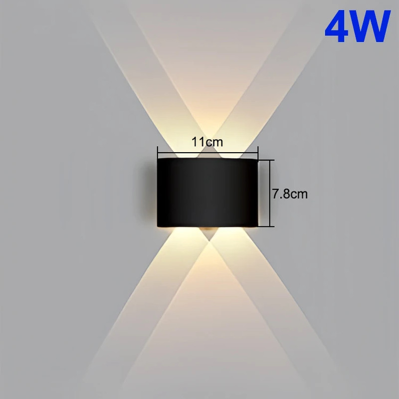 Up and down LED Wall Lamp Waterproof Interior Wall Light for Bedroom Living Room
