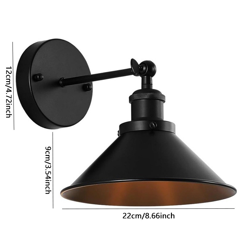 2/4PCS LED Wall Lights Battery Operated Wall Sconce Black w/Button Switch Remote