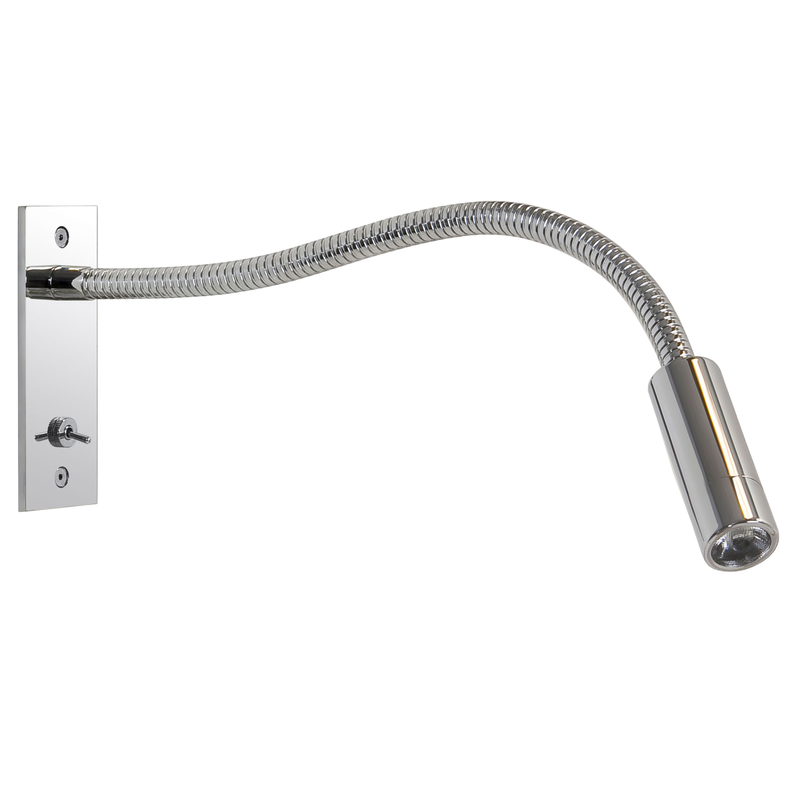 Flexible Pipe LED Swivel Wall Lamp Fixture Bedroom Bedside Reading Light Switch