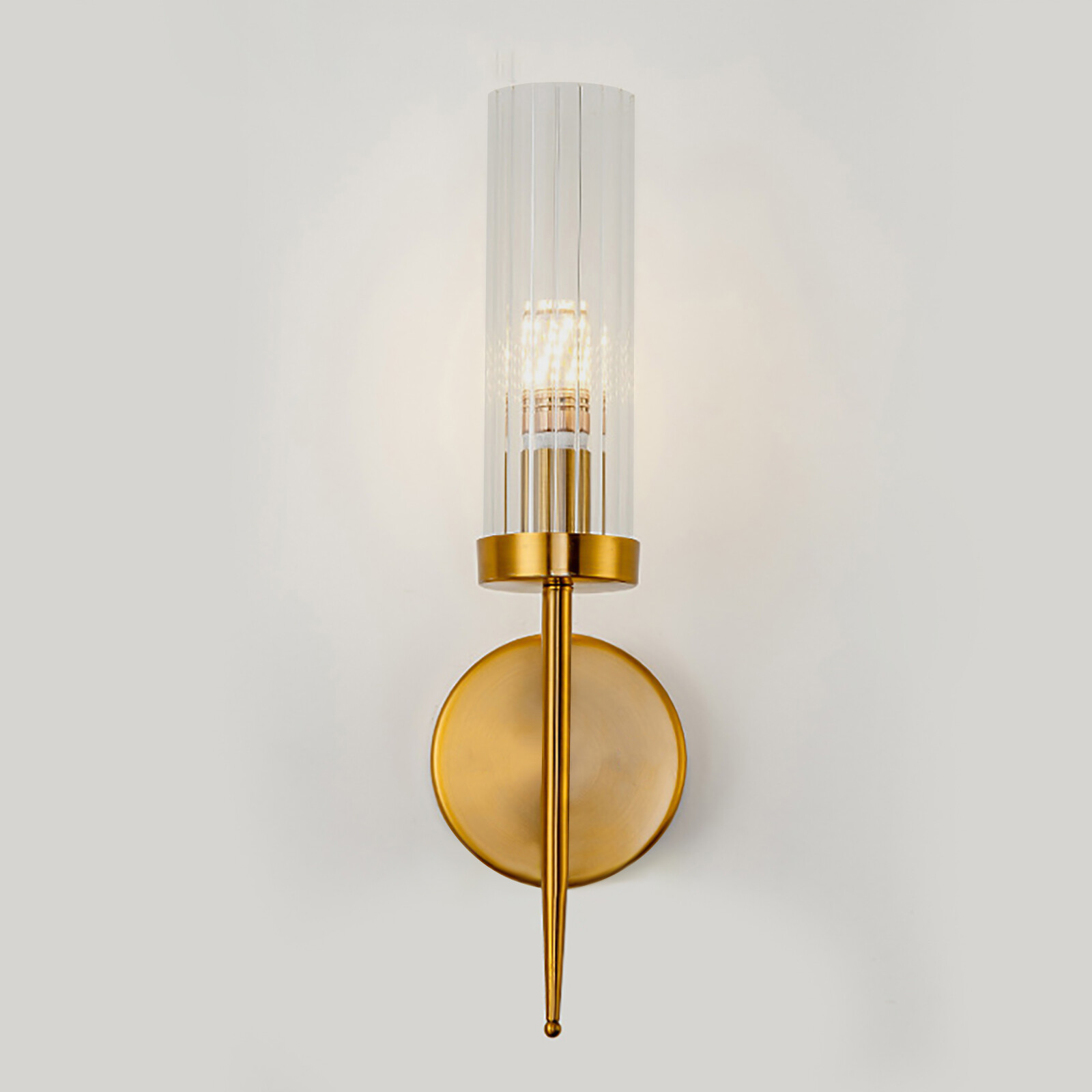 Modern Gold Wall Light Sconce Glass Shade Hallway Bedroom Bathroom Fixtures 110V