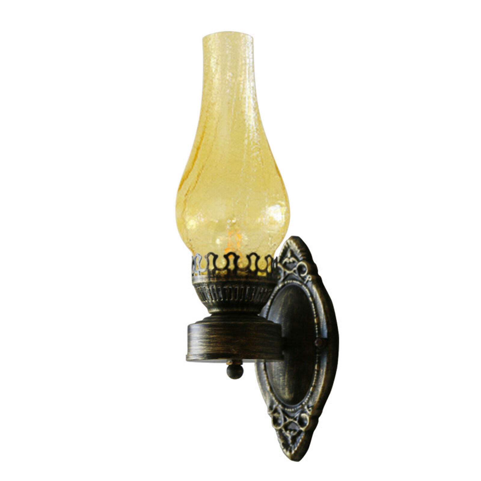 Retro Wall Sconce Light Antique Lamp Vintage Rustic Fixture Bulb Not Included