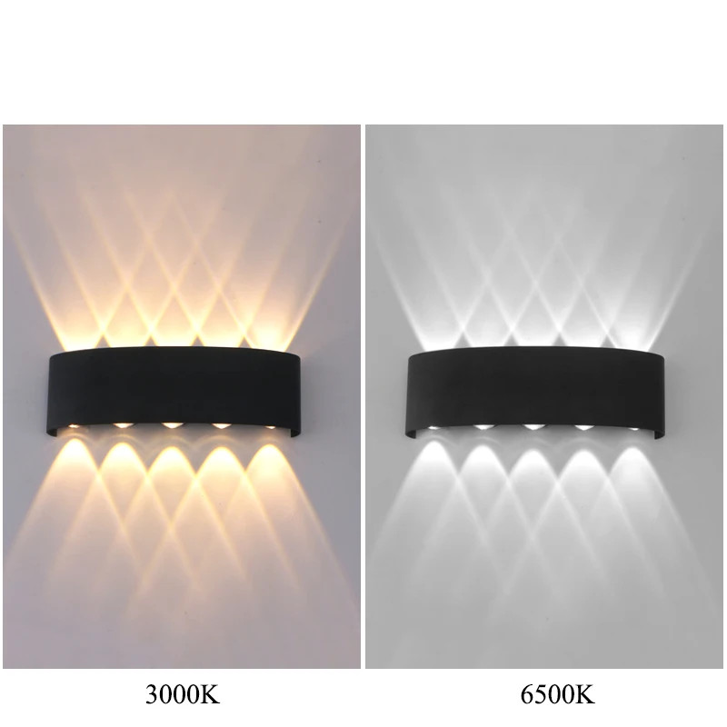 Up and Down LED Wall Lamp Waterproof Interior Wall Light For Bedroom Living Room
