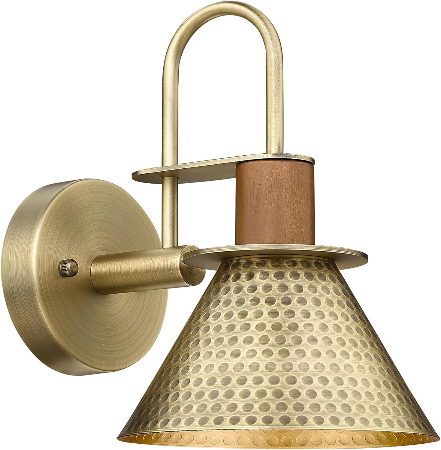 Antique Brass Wall Sconce, Barn Wall Light Fixture 5HZG74B-L BG (1pc)