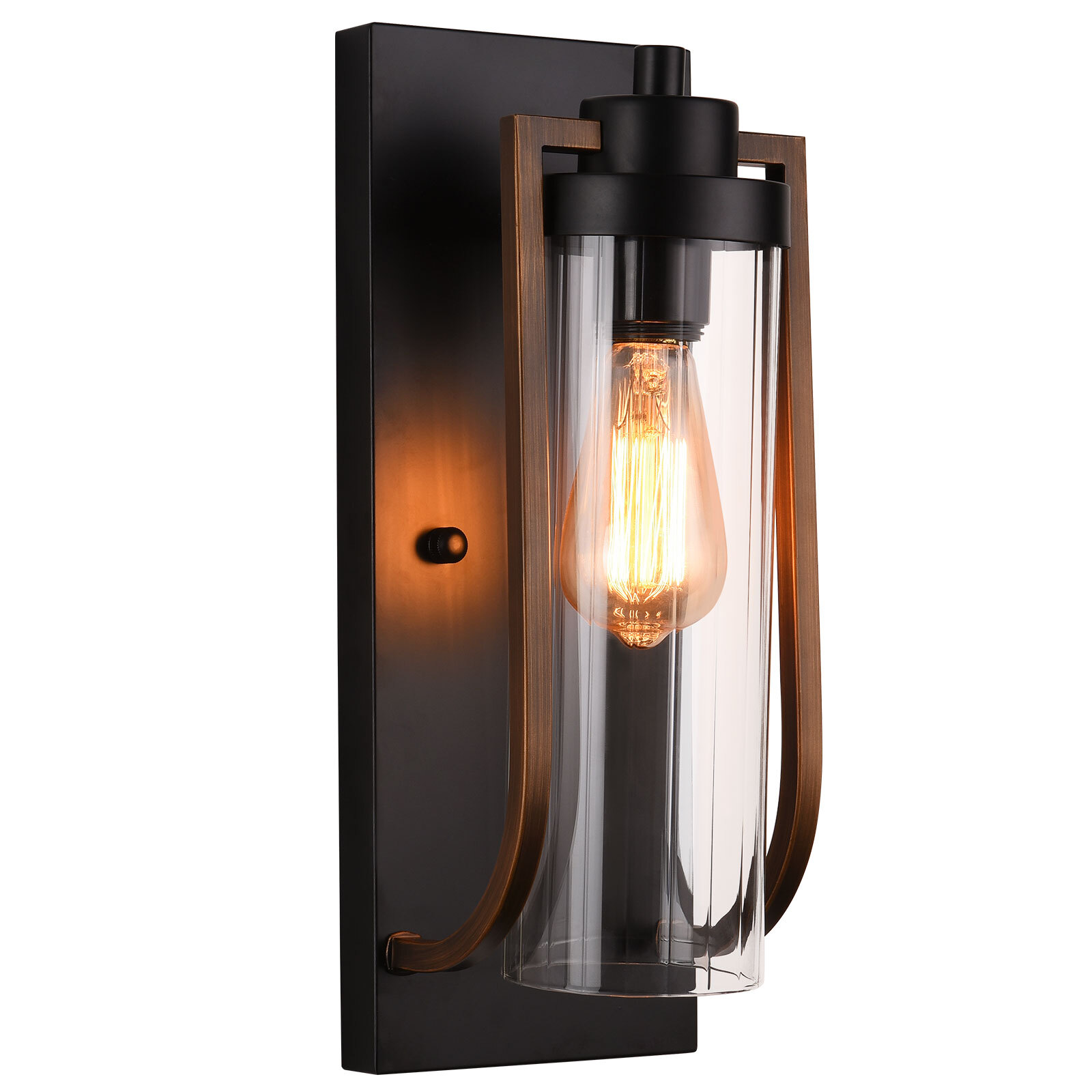 Retro Wall Lamp Retro Industrial Farmhouse Rustic Wall Sconce Iron Loft Light