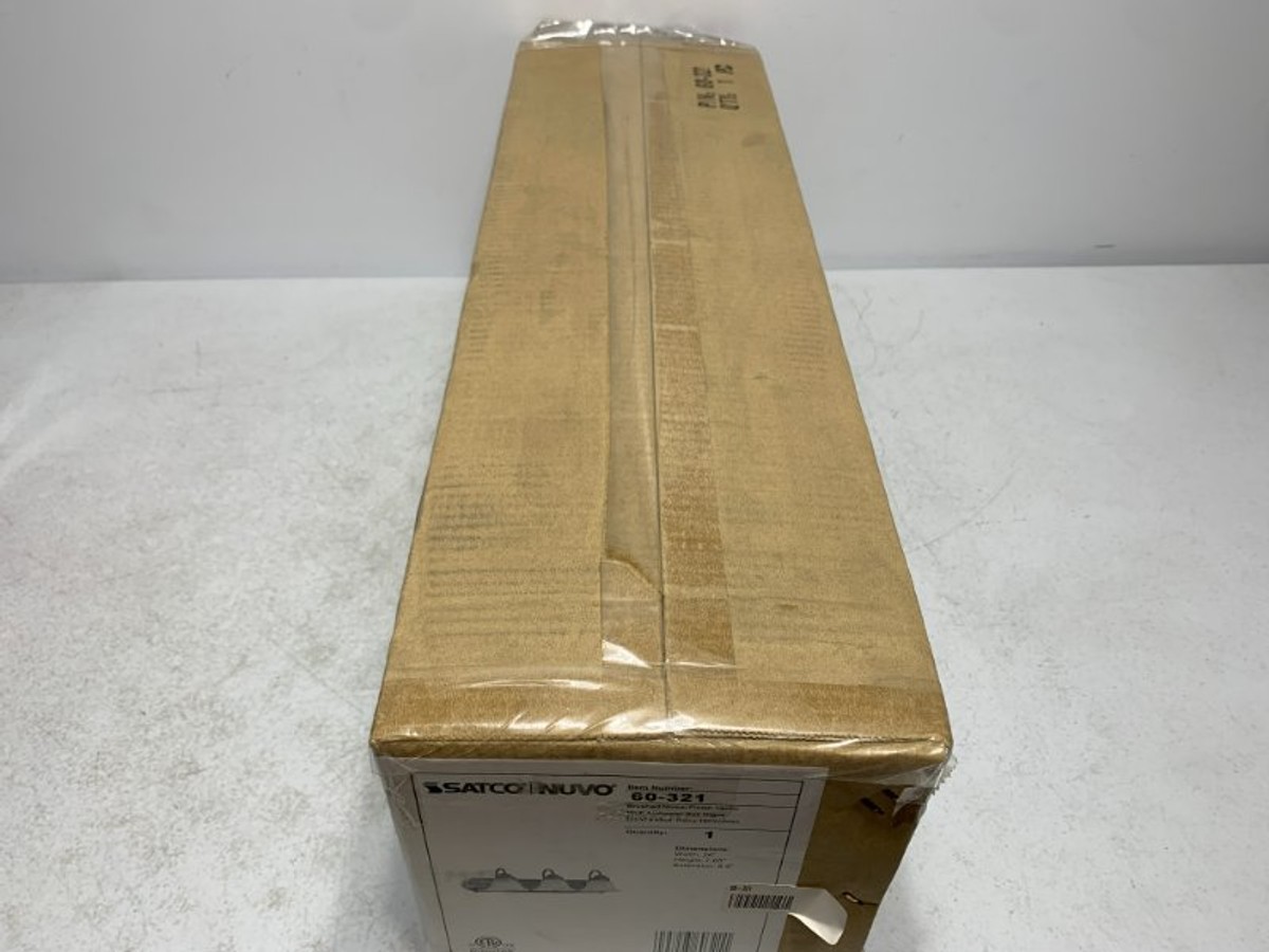 Satco 60-321 Vanity Light 3-Light 24″ 100W 120V Brushed Nickel