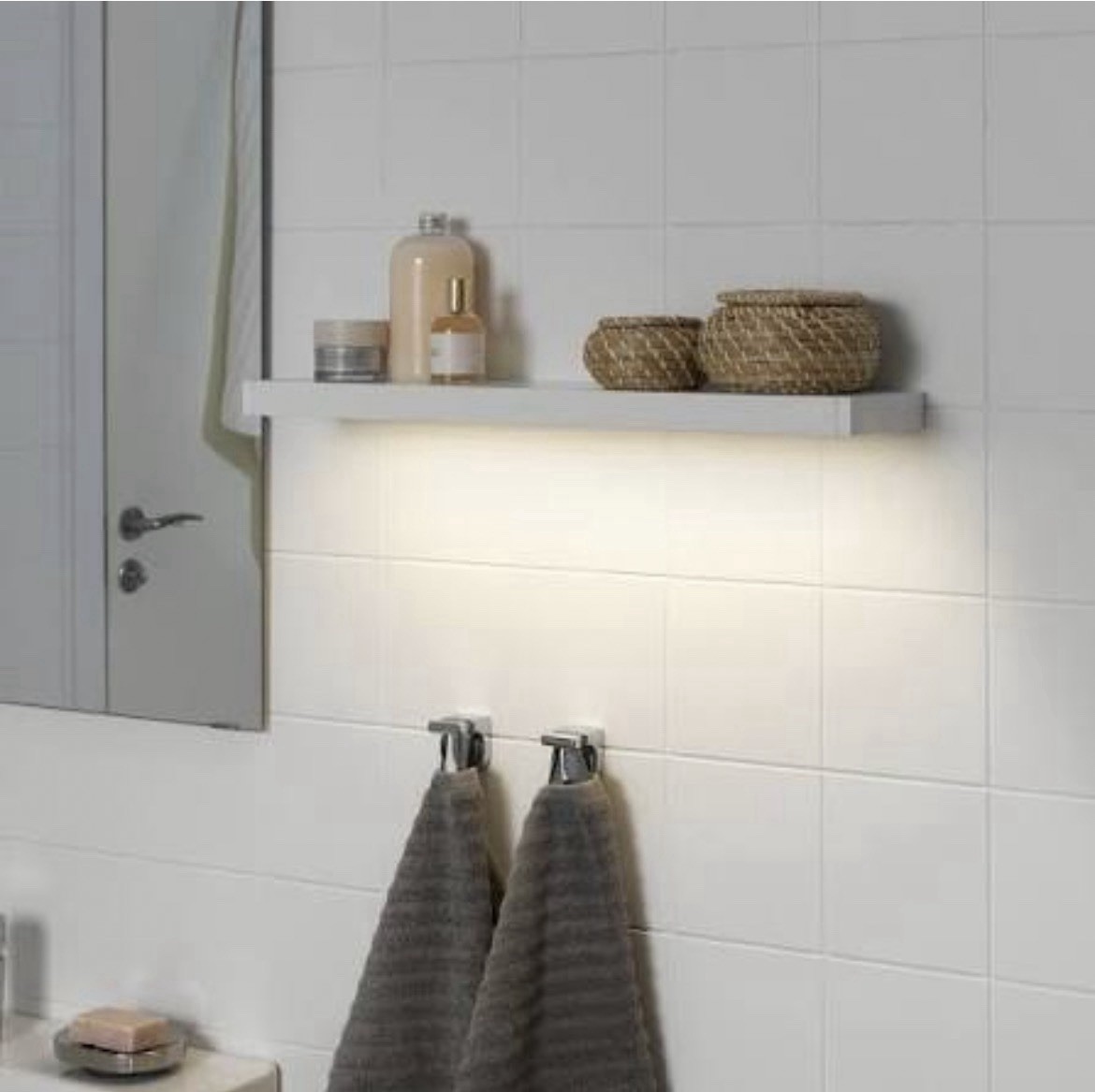 IKEA GODMORGON Wall Lamp Silver Indoor 15 3/4 in MPN 502.508.93