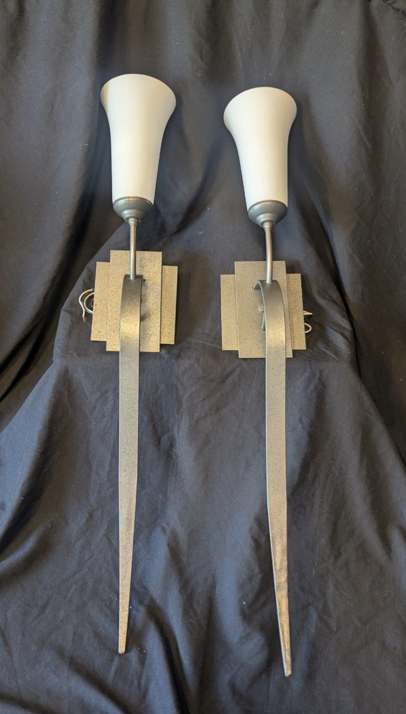 Hubbardton Forge Sweeping Taper Light Wall Sconce Iron Made in USA