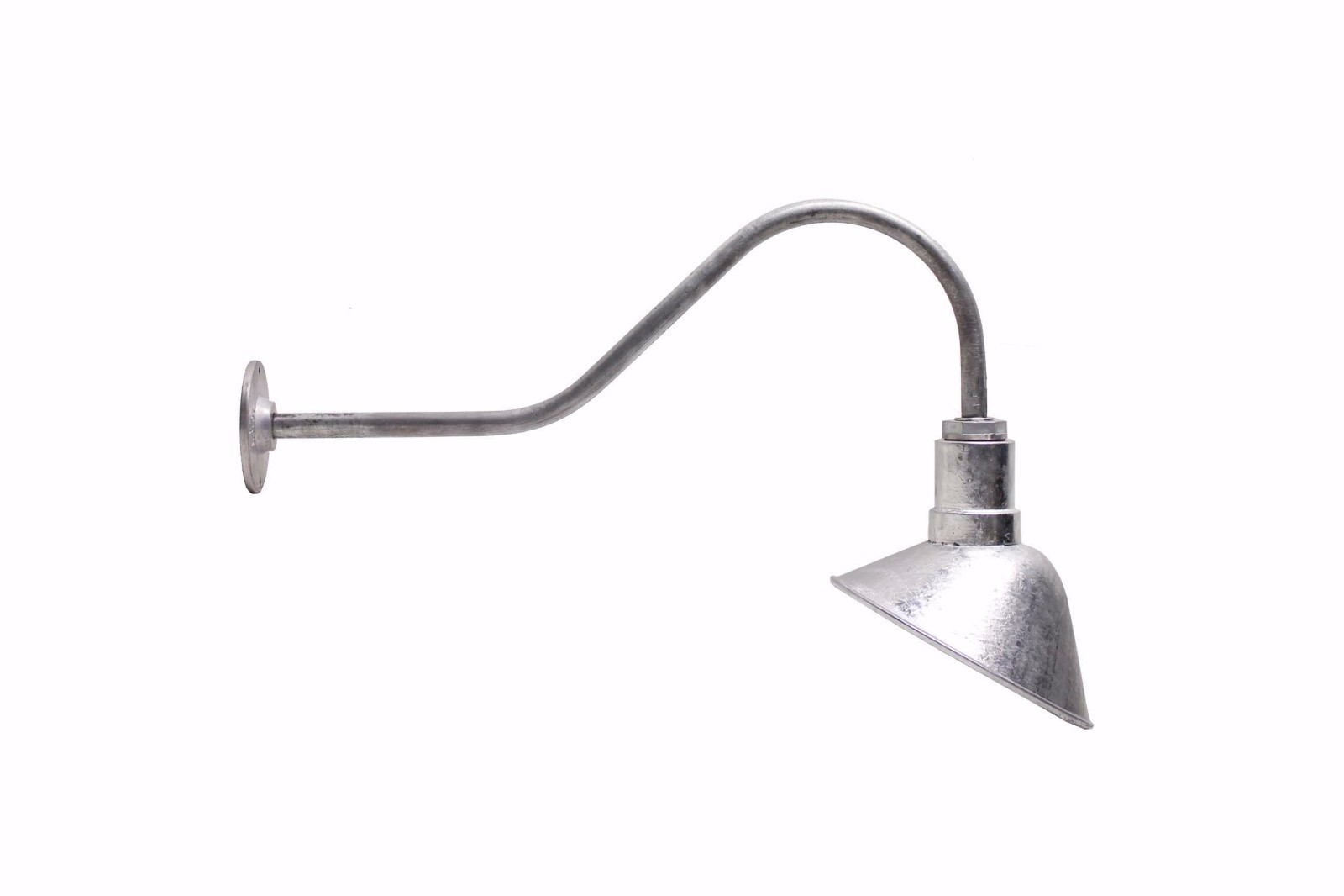 Galvanized Barn Light – American Made Steel – Sign Lighting – A9-ST23-8