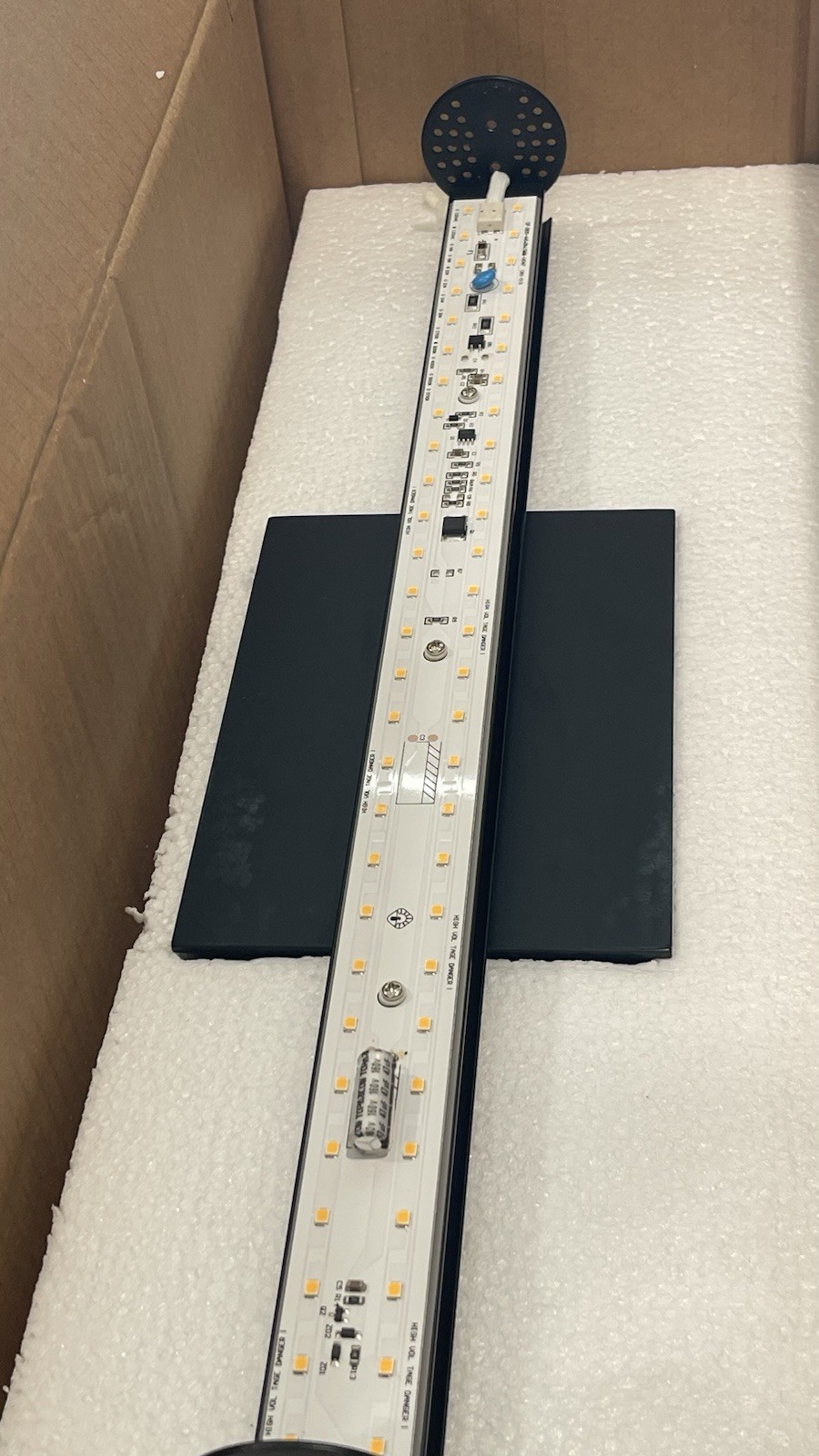 $379 Kovacs P5044-66A-L Tube 20-1/2″ W LED Light Bath Bar Etched Opal Glass