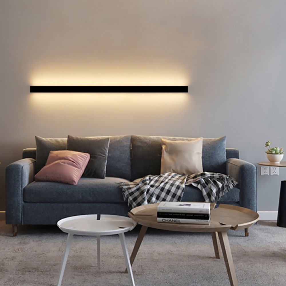 LED Wall Light Sconce Waterproof Outdoor Modern Long Strip Lamp Exterior Light