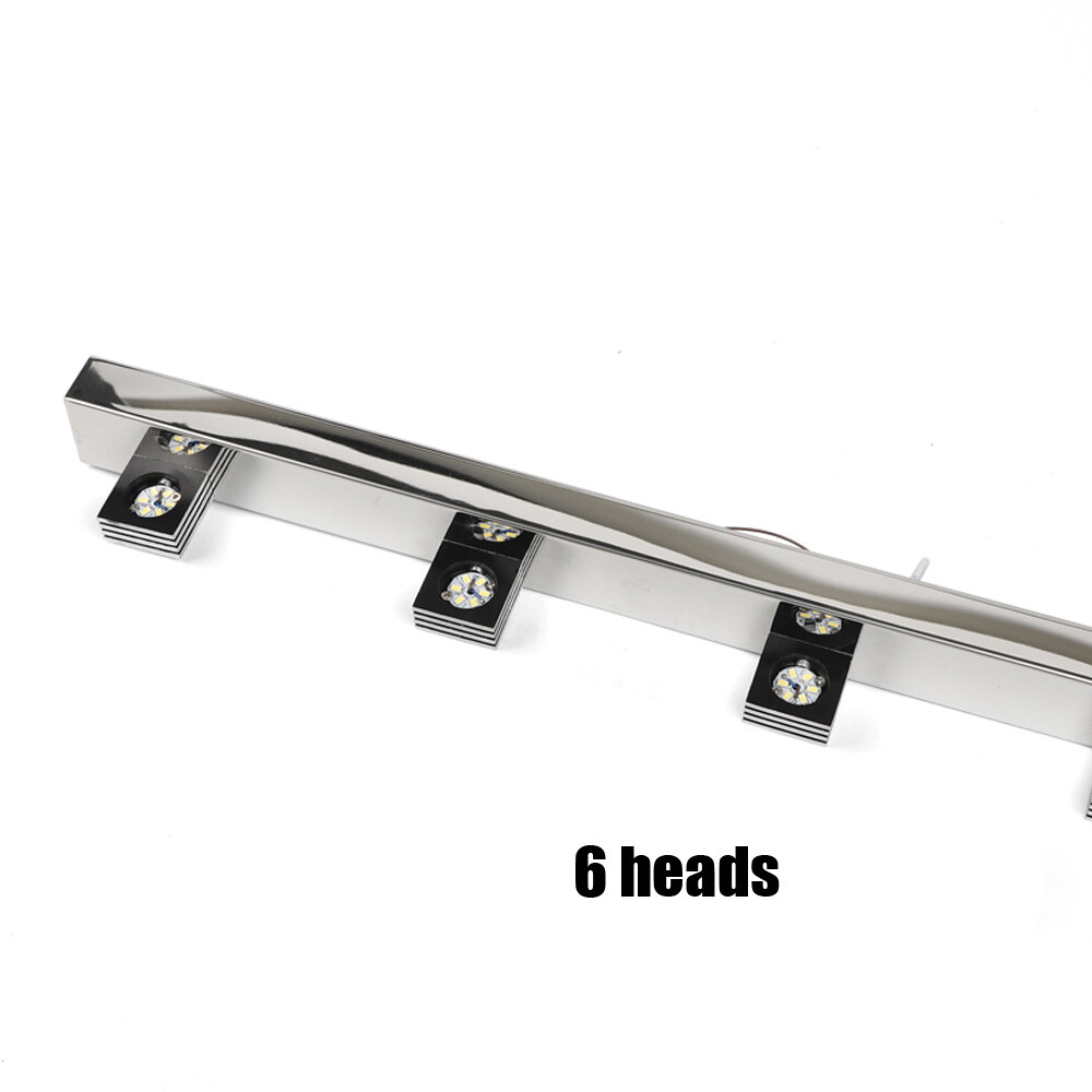 Modern 6 Heads Bathroom Vanity LED Crystal Mirror Light Front Wall Lamp Fixture