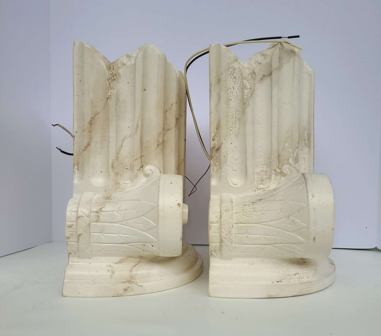 Corinthian Column Unfinished Wall Sconces Up & Down Light Justice Design Group