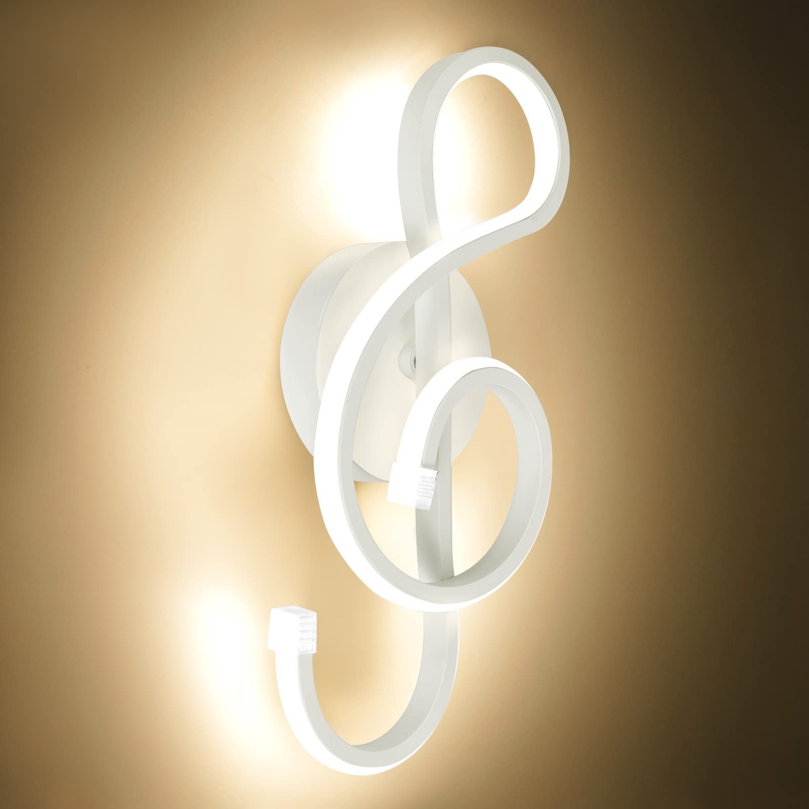 22W Modern Wall Sconce Lighting Indoor Creative Wall Light Fixture Music Symb…