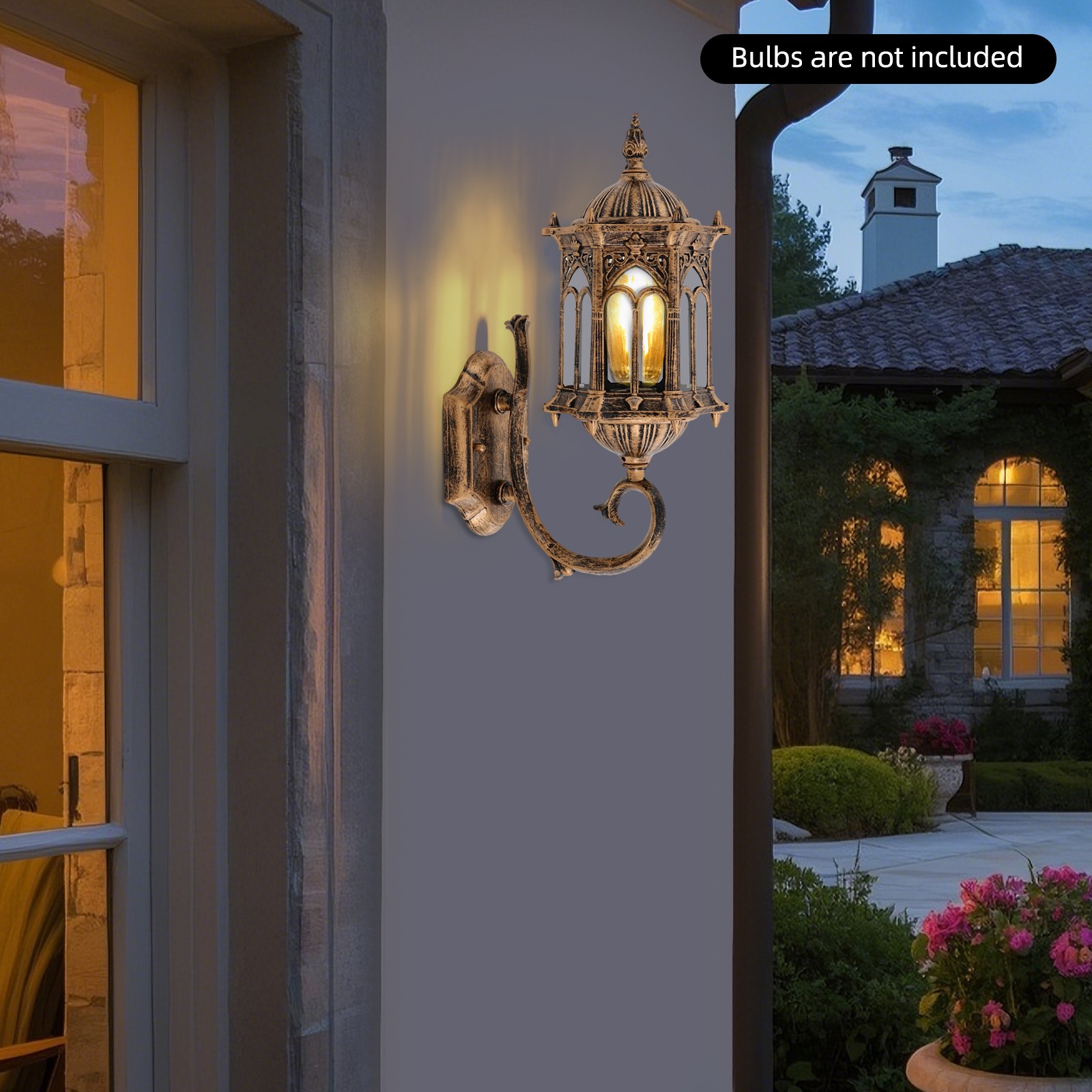 110-240V Wall-mounted Light Fixture, Vintage Wall Lamp, Antique Bronze Wall Lamp