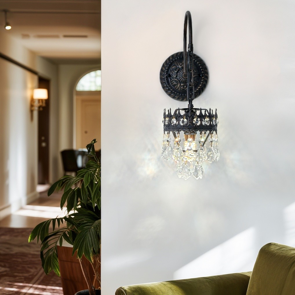 Vintage Wall Lights Black Wall Lamp Home Glass Wall Sconce Premium Wall Lighting