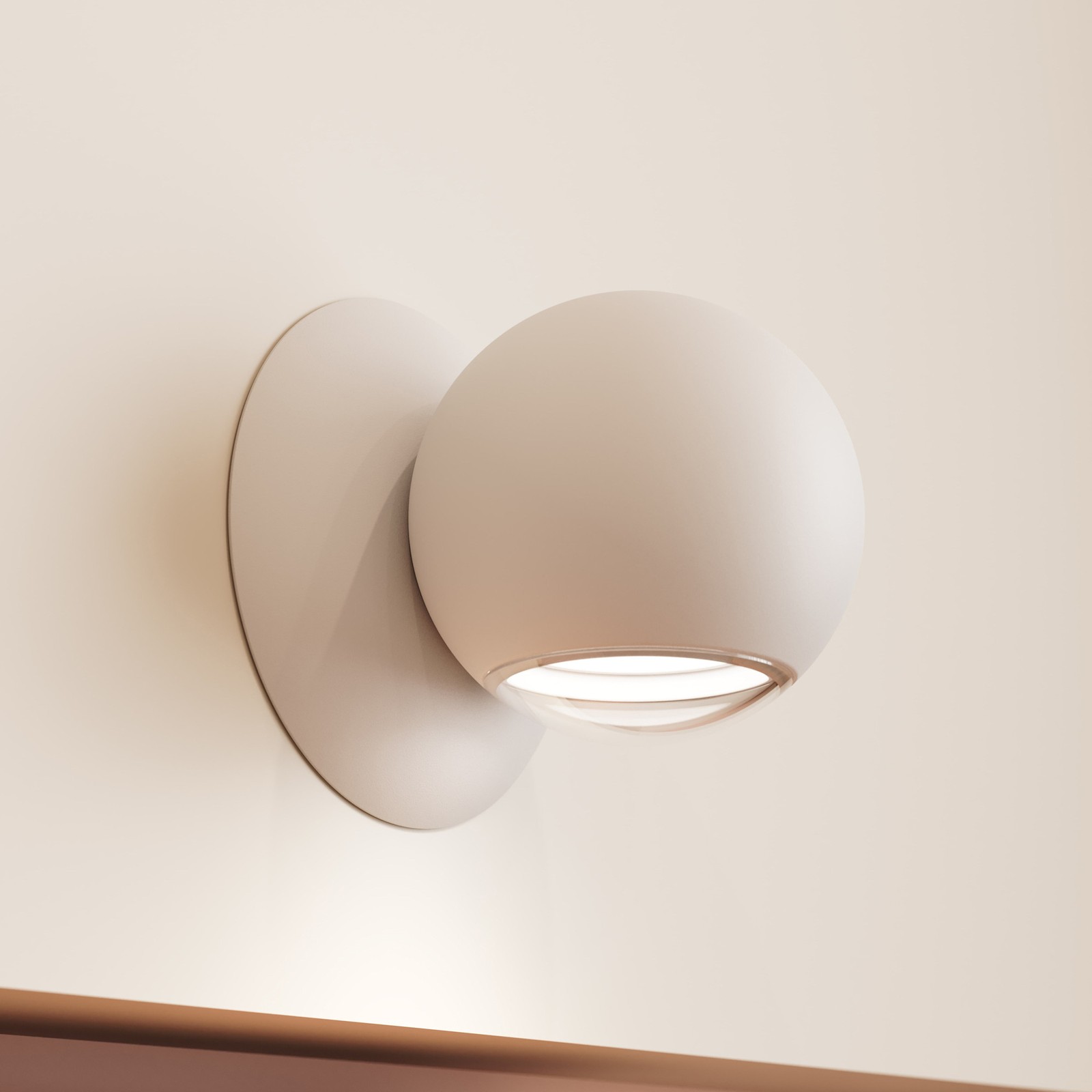 Sonneman 7500 Hemisphere 5″ Tall LED Wall Sconce – Natural Anodized
