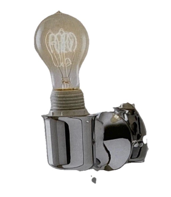 New Portfolio Wall Sconce Light Lamp Fixture Chrome Glass 1026681 Wall Mount (F6