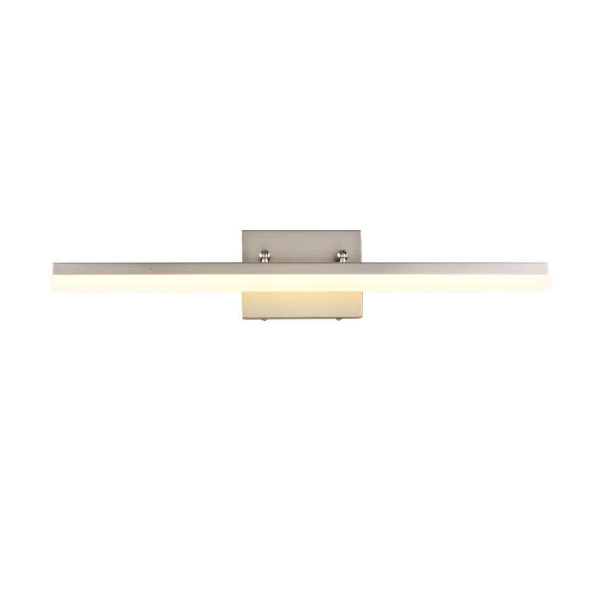 24in Modern LED Vanity Light for Bathroom Lighting Dimmable 24w Brushed Nickel