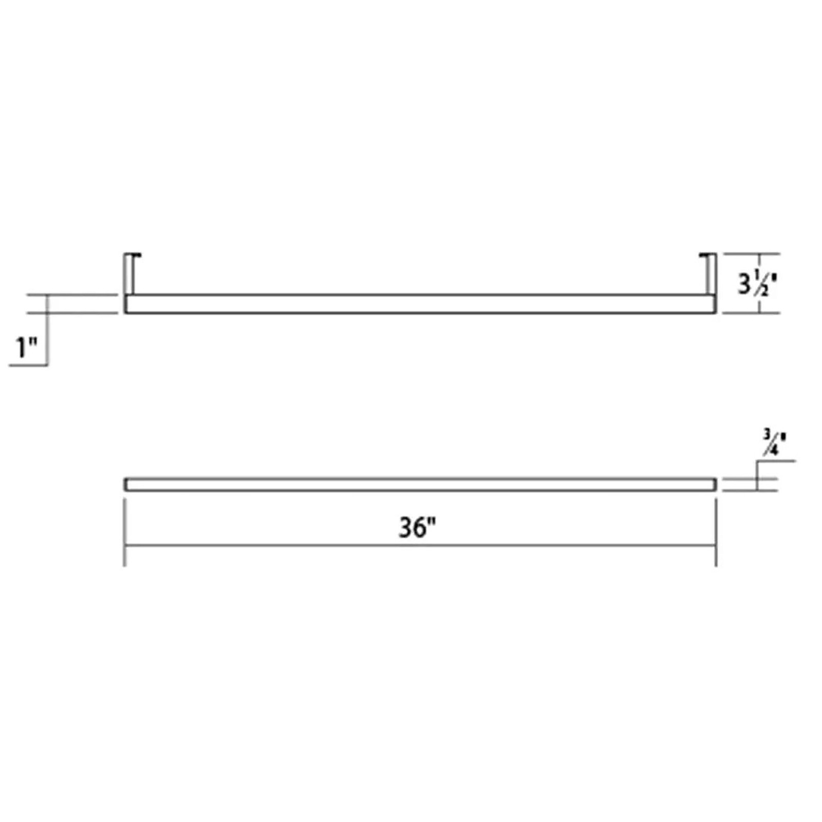 Sonneman 2814-3 Thin-Line Indirect Light 36″W Integrated LED Bath – Black