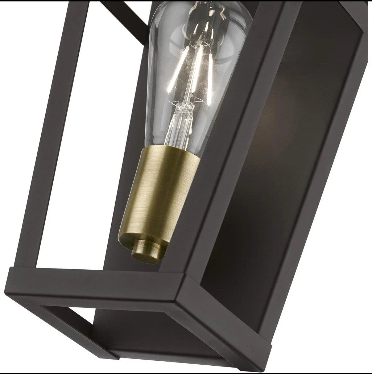 Schofield ADA Sconce Bronze with Antique Brass Accents 49567-07