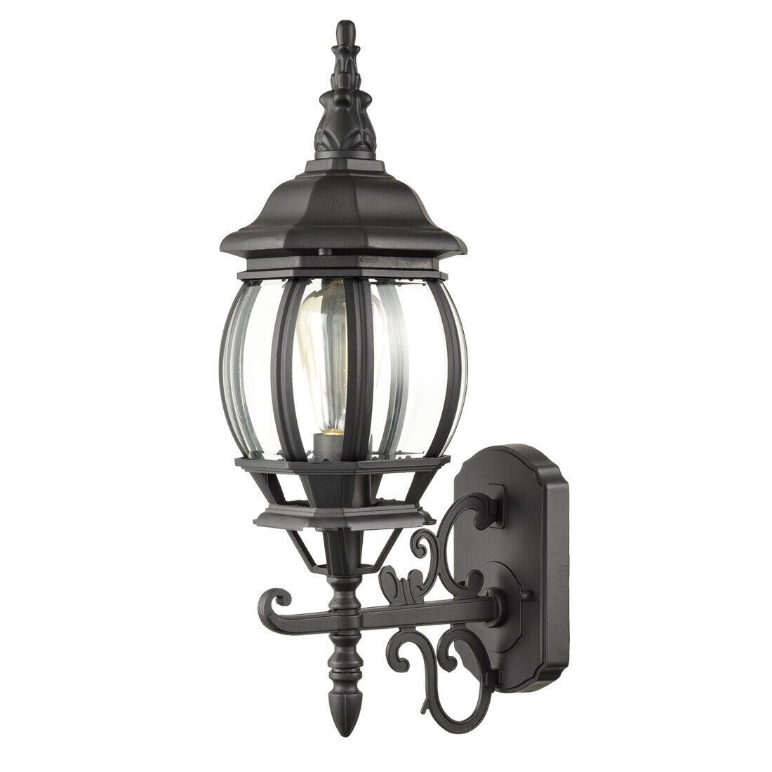 2-Pack Outdoor Wall Lantern Waterproof Exterior Wall Sconce Light Matte Black