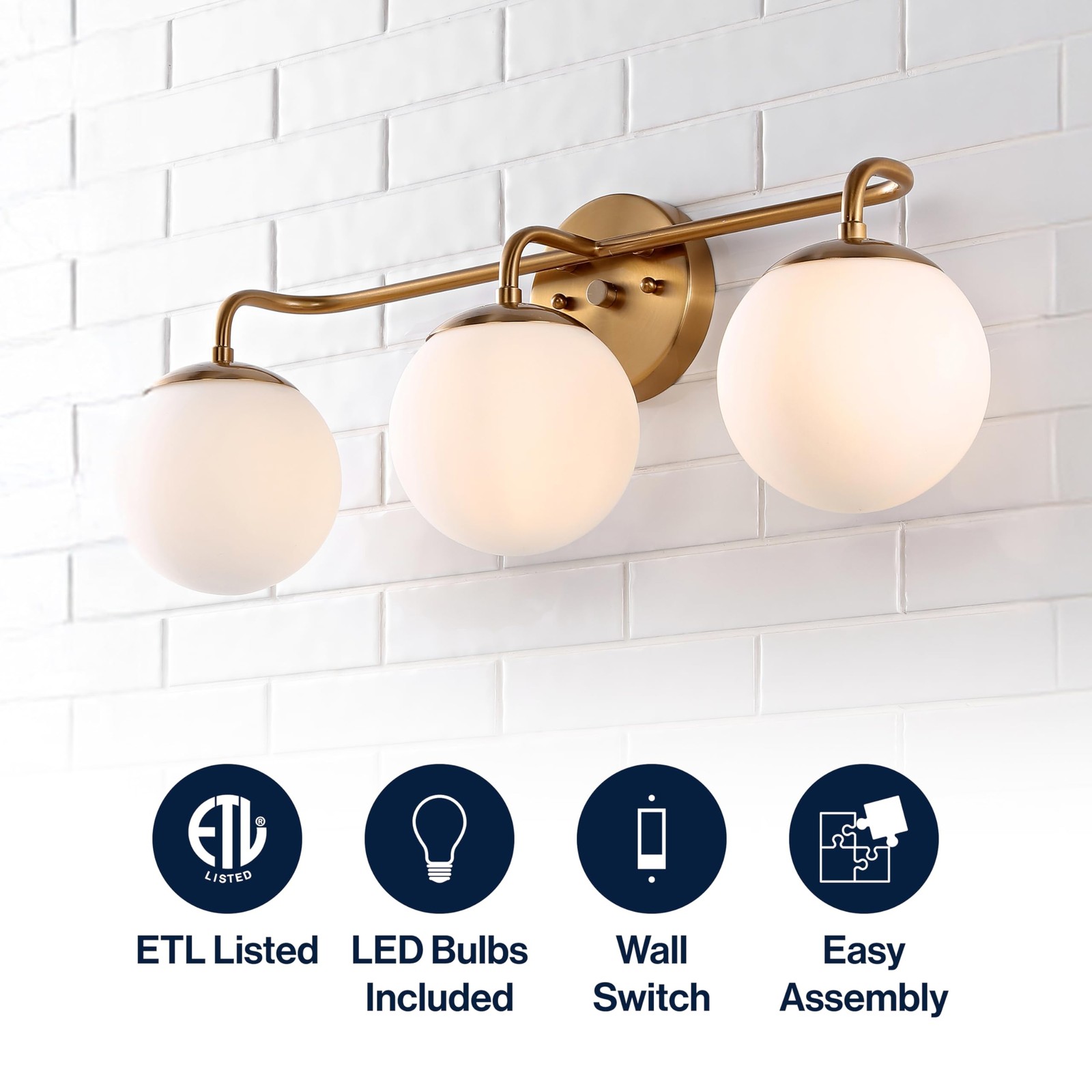 JONATHAN Y Lighting JYL3536A – Bathroom Fixtures Indoor Lighting