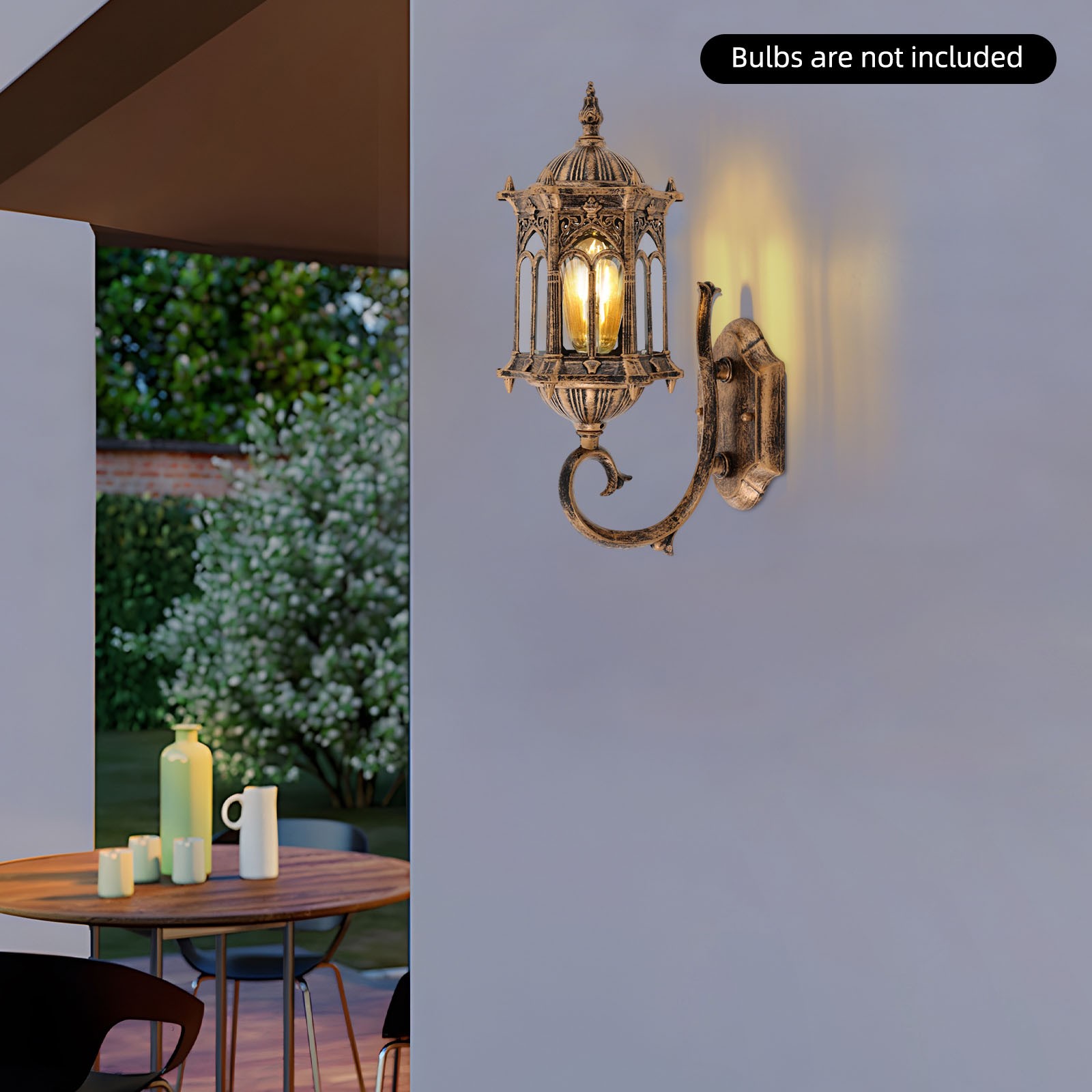 110-240V Wall-mounted Light Fixture, Vintage Wall Lamp, Antique Bronze Wall Lamp