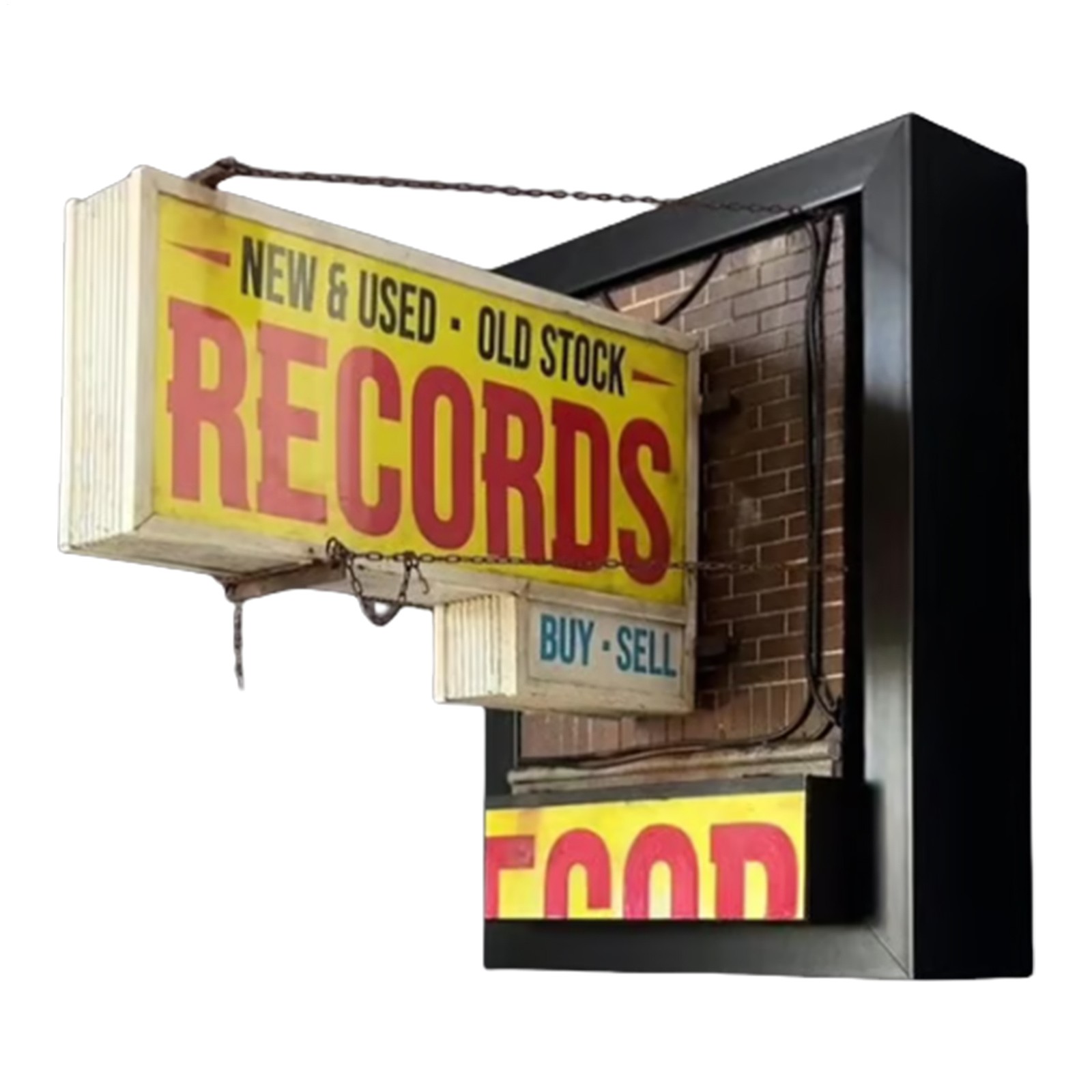 Record Store Wall Light Handmade Retro Record Wall Lamp Gift for Studios