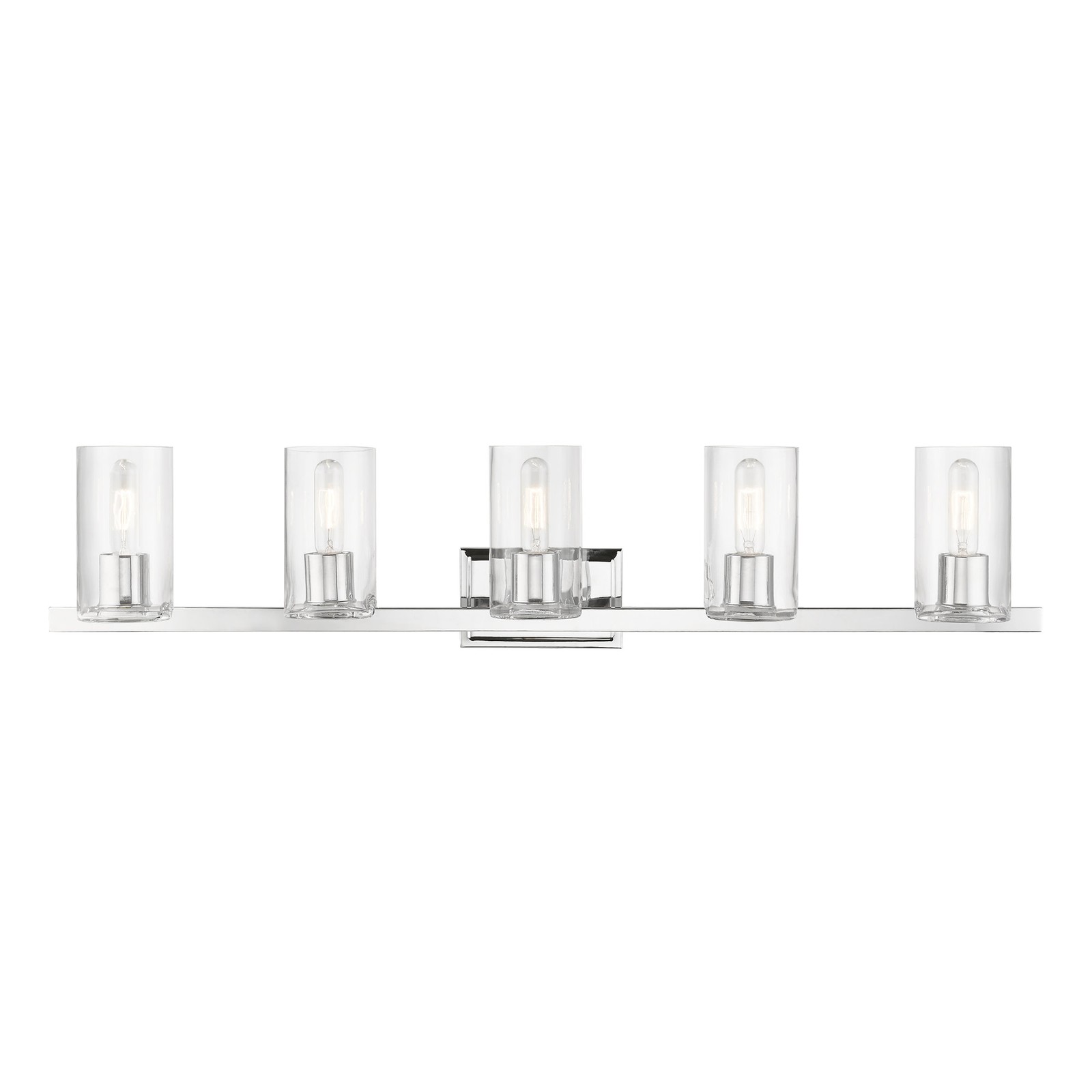 Livex Lighting 18035 Clarion 5 Light 42″W Commercial Vanity Light – Chrome