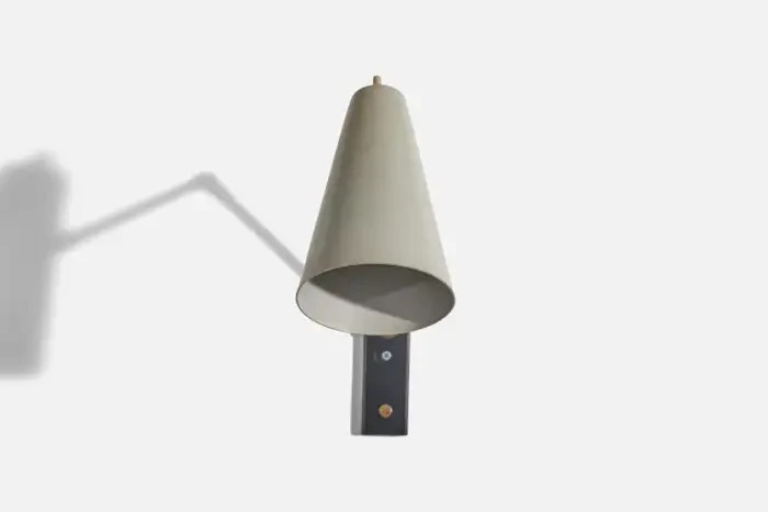 Italian Designer, Wall Light, Metal, Brass, India, 1950s
