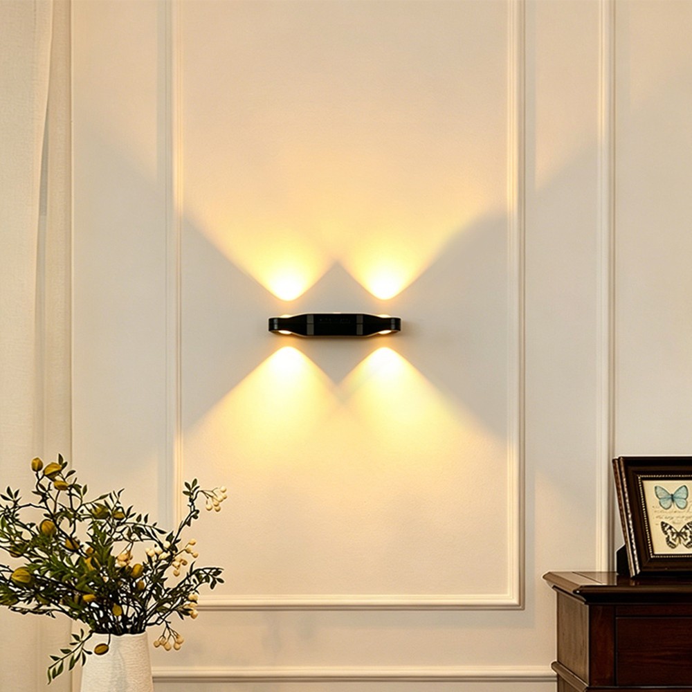 4pcs LED Night Light Smart Sensor Rechargeable Motion Sensor Wall Lamp Magnetic