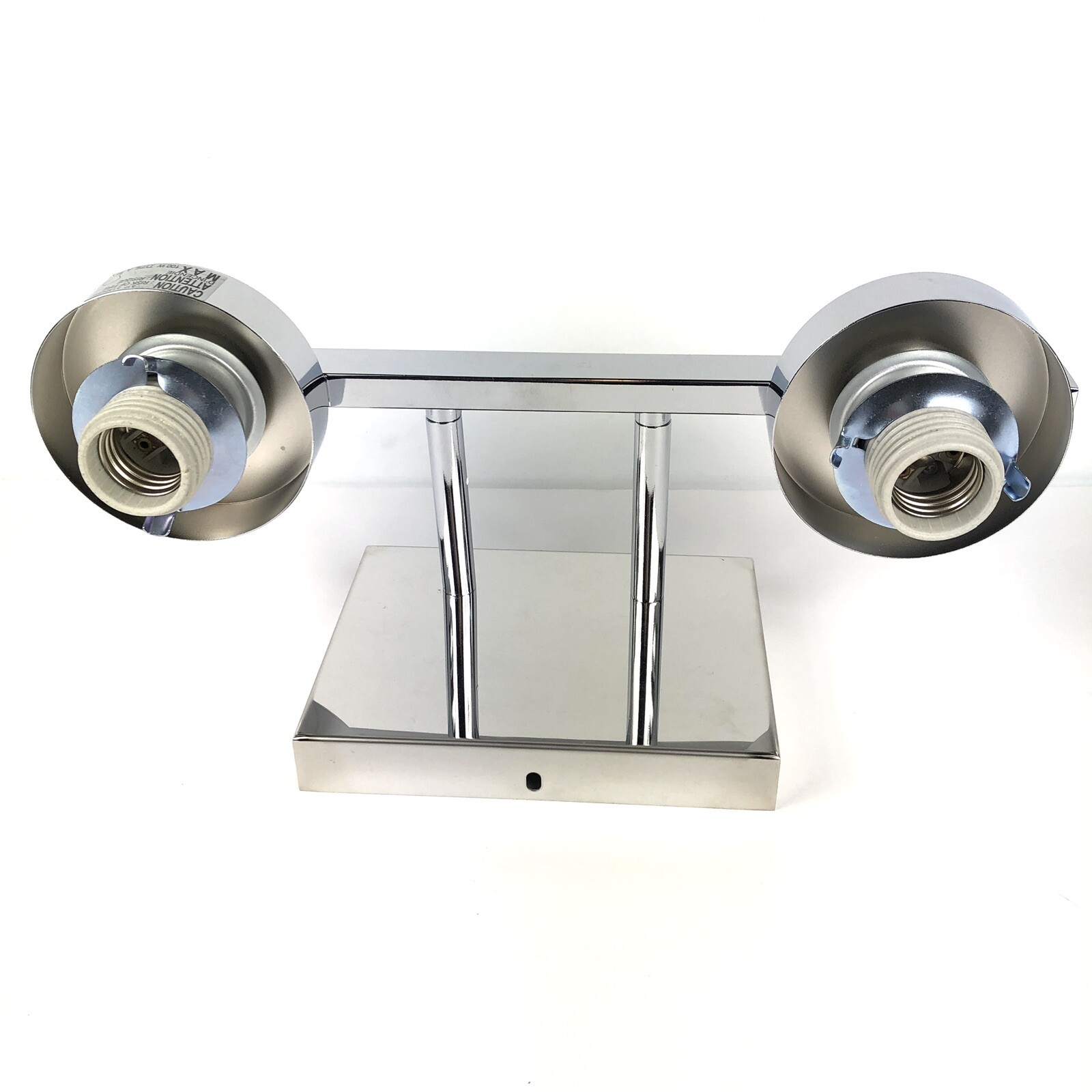 Double Wall Mount Sconce Light Silver Chrome Home Decor Minimalist Lights
