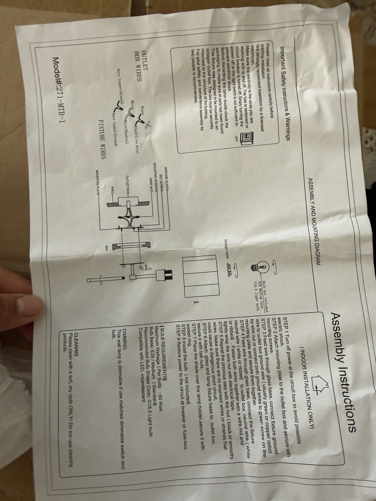 2-Pack Gold Wall Sconce Lights White Fabric Shade Clear Glass, E26 UL 120V