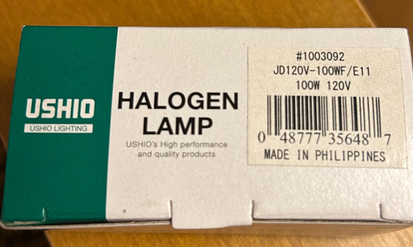 Ushio 1003092 – JD120V-100WF/E11 Screw Base Single Ended Hal Light Bulb