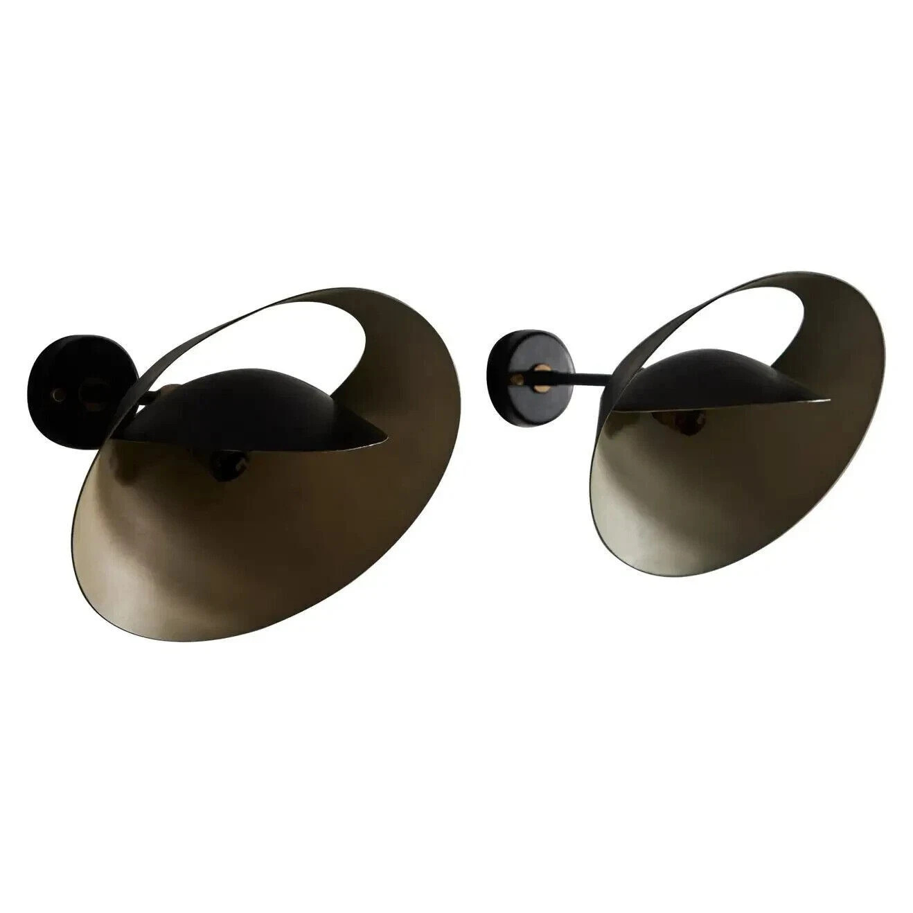Rare Saturne Sconces by Serge Mouille pair