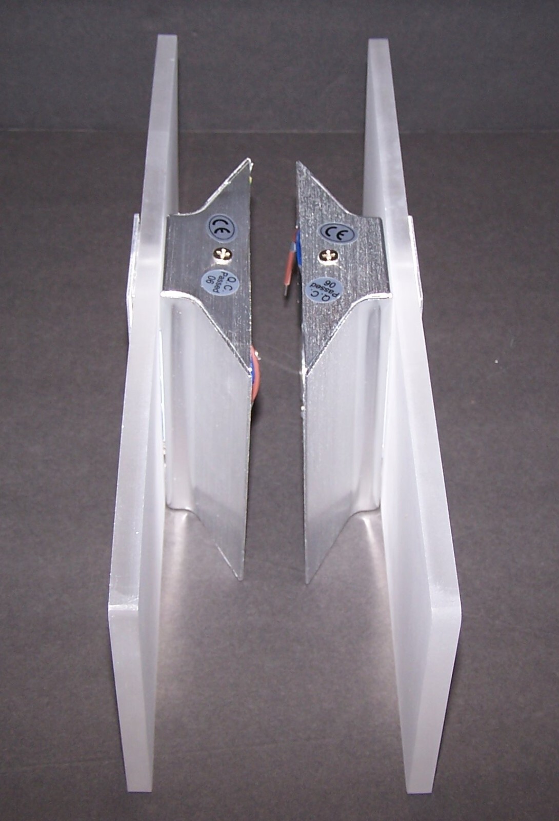 Set of 2 Modern Wall Sconce Indoor, 12W Warm White 3000K Acrylic Sconces