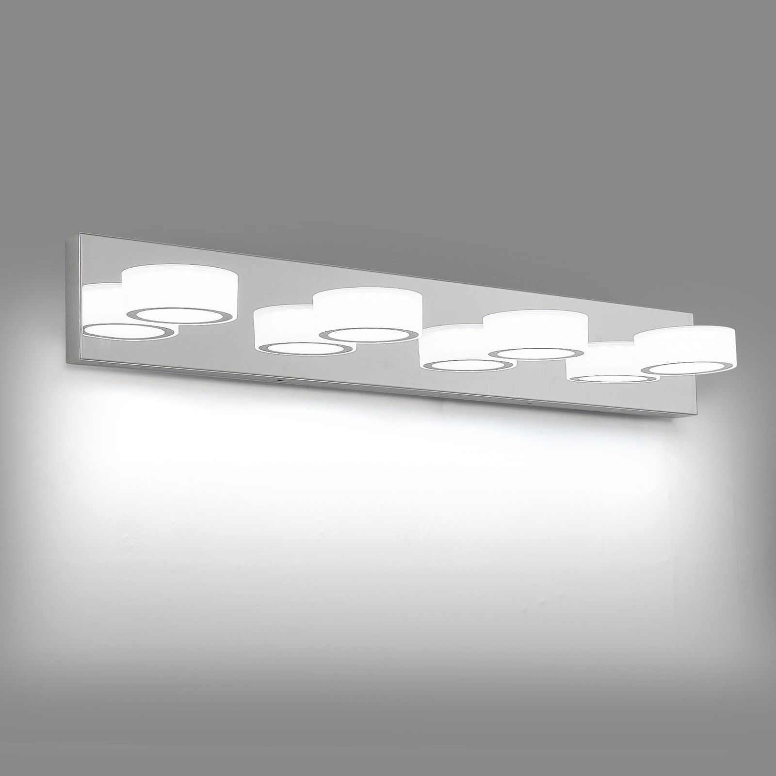29″ 4 Lights LED Vanity Light Bathroom Mirror Silver Modern Wall Lamp Fixture UL